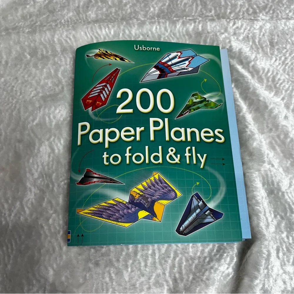Usborne- Solar System Puzzle,Dinosaur Origami and Paper Plane book. All New!